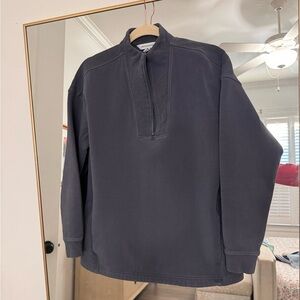 BR standard mock neck quarter zip sweatshirt size S